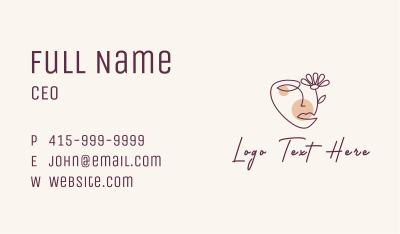 Flower Face Beauty  Business Card Image Preview