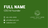 White Outdoor Camp  Business Card Image Preview