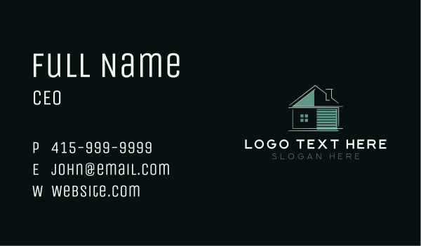 House Architecture Contractor Business Card Design Image Preview