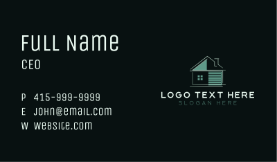 House Architecture Contractor Business Card Image Preview