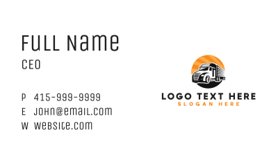 Truck Transport Moving Business Card Image Preview