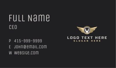 Automotive Wrench Wings Business Card Image Preview