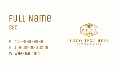 Natural Honey Bee Business Card Image Preview