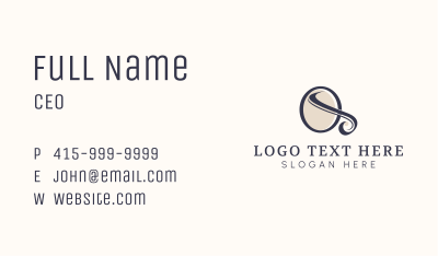 Luxury Boutique Letter Q Business Card Image Preview