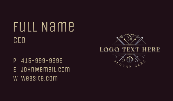 Needle Thread Dressmaker Business Card Design Image Preview