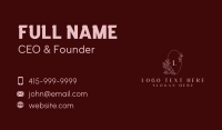 Organic Flower Boutique Business Card Image Preview