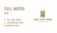 Brown Tribal Mayan Mask Business Card Image Preview