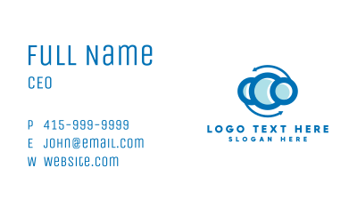 Cloud Software App Business Card Image Preview