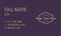 Luxury Golden Wordmark Business Card Image Preview