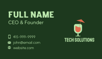 Cocktail Beach Glass Business Card Image Preview