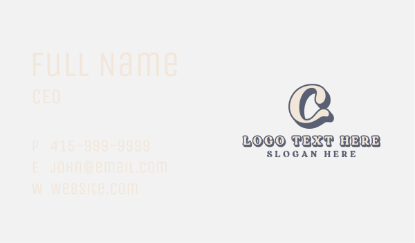 Business Company Agency Letter C Business Card Design Image Preview
