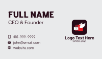 Flying Mail Mobile Application Business Card Design