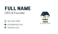 Mountain Scenery Camping  Business Card Design
