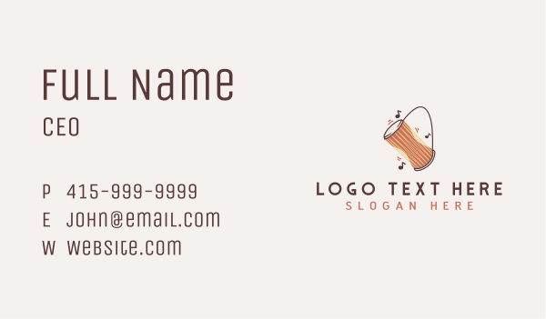 Music Drum Instrument Business Card Design Image Preview