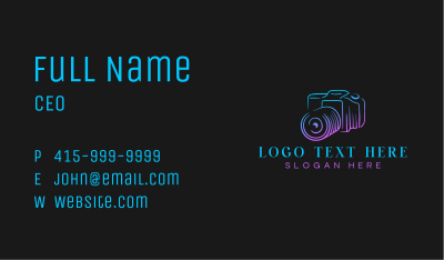 Camera Multimedia Creative Business Card Image Preview