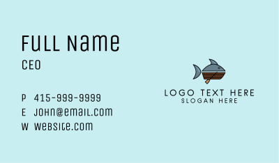 Tuna Fishing Boat Business Card Image Preview