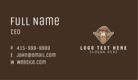 Hipster Lumberjack Emblem  Business Card Image Preview