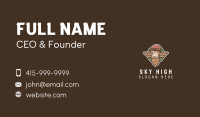 Hipster Lumberjack Emblem  Business Card Design