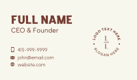 Generic Serif Round Lettermark Business Card Image Preview