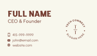 Generic Serif Round Lettermark Business Card Image Preview