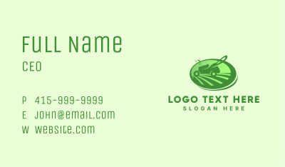 Grass Field Lawn Mower Business Card Image Preview