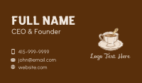Elegant Coffee Cup Business Card Design