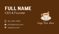 Elegant Coffee Cup Business Card Preview