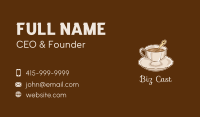 Elegant Coffee Cup Business Card Image Preview