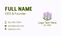Lavender Flower Garden Business Card Image Preview