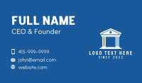 Ancient Courthouse Building Business Card Design