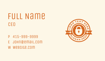Lock Key Maker Business Card Image Preview