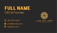 Gold Coin Finance Business Business Card Image Preview