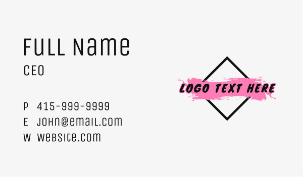 Graffiti Apparel Wordmark Business Card Design Image Preview