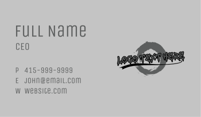 Urban Brush Wordmark Business Card Image Preview