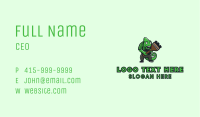 Chameleon Painter Mascot Business Card Image Preview