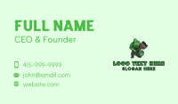 Chameleon Painter Mascot Business Card Design