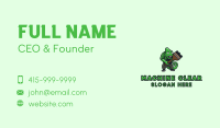 Chameleon Painter Mascot Business Card Design