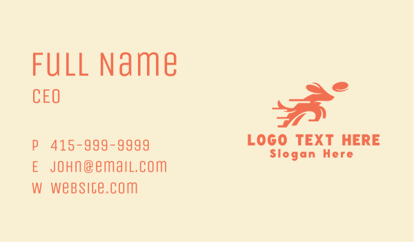 Frisbee Pet Dog Training Business Card Design Image Preview