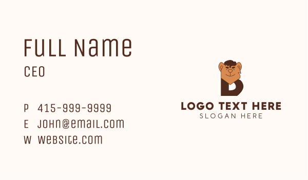 Letter B Bear Business Card Design Image Preview