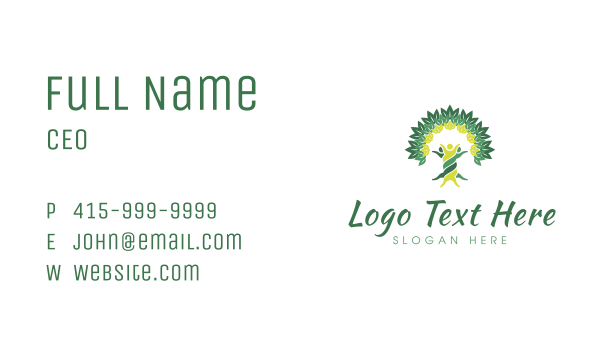 Eco Human Nature Business Card Design Image Preview