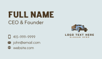 Logging Truck Wood Business Card Image Preview