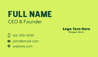 Fun Unique Brand Business Card Preview