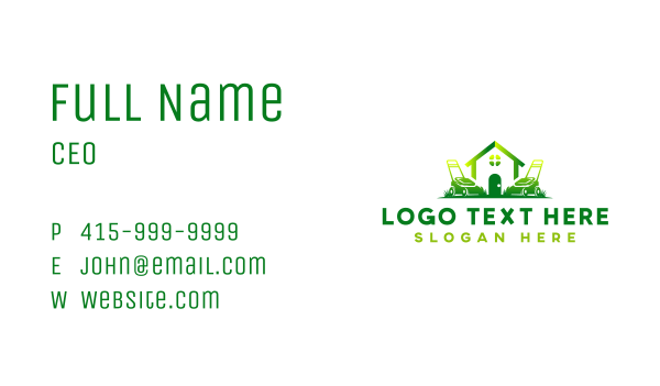 Grass Lawn Cutter Business Card Design Image Preview