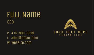 Premium Luxury Arch Letter A Business Card Image Preview