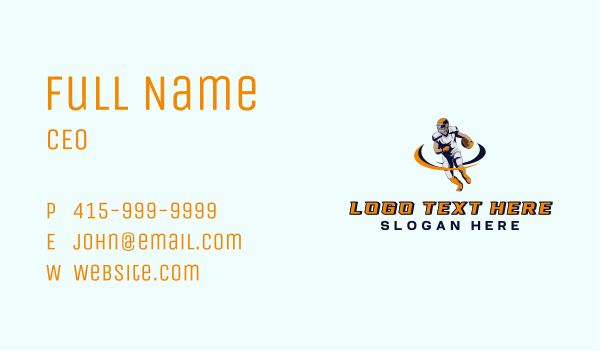 Football Sports Player Business Card Design Image Preview