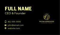 Elegant Crown Woman Business Card Image Preview
