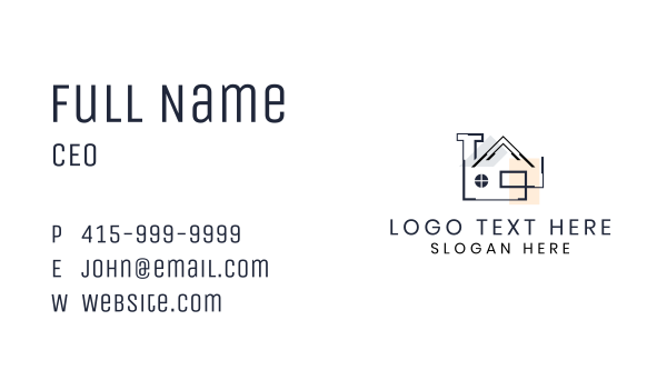 Housing Property Architecture  Business Card Design Image Preview