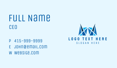 Abstract Blue Design Firm Business Card Image Preview