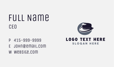 Fedora Hat Fashion Business Card Image Preview