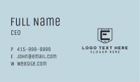 Business Firm Letter E Business Card Image Preview